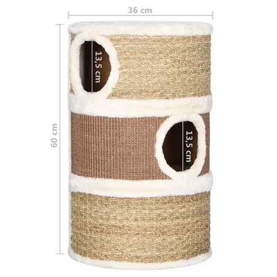vidaXL baril de chat Seagrass