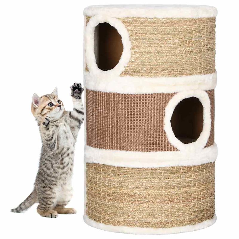 vidaXL baril de chat Jonc de mer / Algue