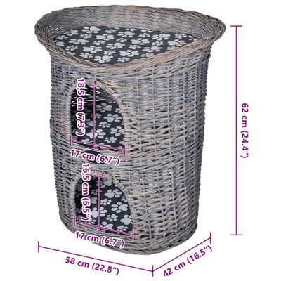 vidaXL arbre à chat Bois