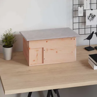 vidaXL maison de hérisson Bois