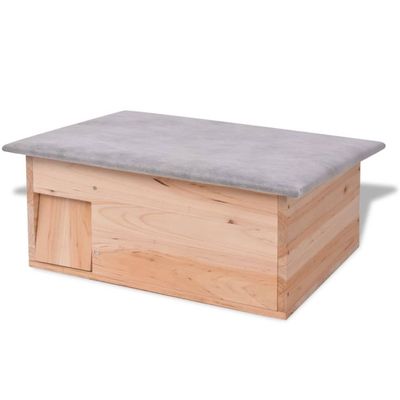 vidaXL maison de hérisson Bois 1 Piece