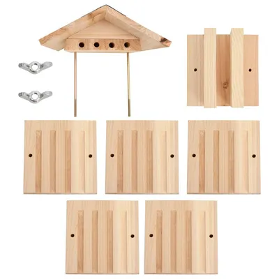 vidaXL maison d'abeilles Bois