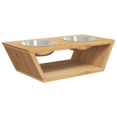 vidaXL bol pour chien surélevé Bambou