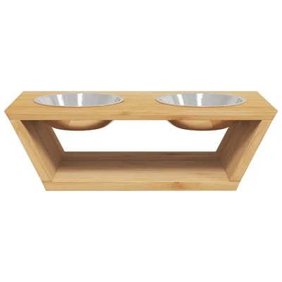 vidaXL bol pour chien surélevé Bambou