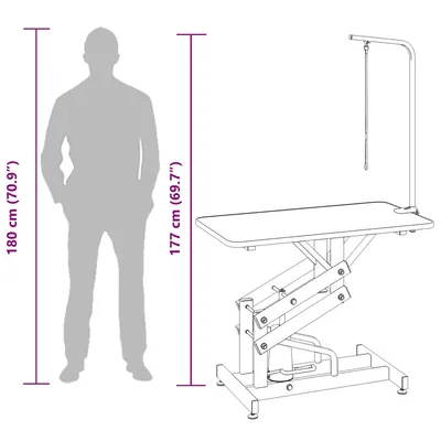 vidaXL Table de toilletage Acier inoxydable vidaXL Table de toilletage Acier inoxydable