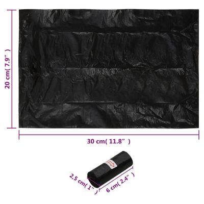vidaXL sac à crottes de chien