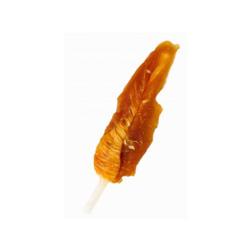 Filets de poulet sur stick torsadé 12cm - Bubimex