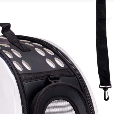 WELLHOME Sac transport pliable Noir 43x4x33cm