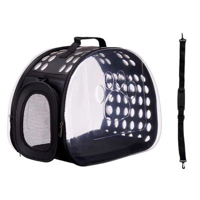 WELLHOME Sac transport pliable Noir 43x4x33cm