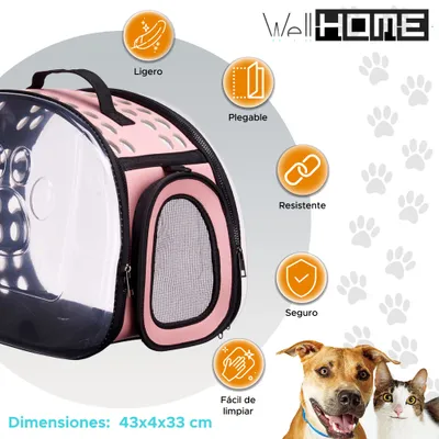 WELL HOME - Cage de transport pliable pour animaux