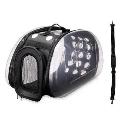 WELLHOME Sac transport pliable Noir 43x4x33cm