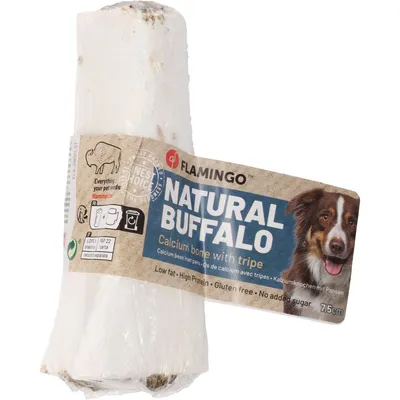 Os de buffle calcium avec tripes Friandise Nature 230 g pour chien