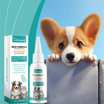 Lotion pour le nettoyage des oreilles des animaux de compagnie
