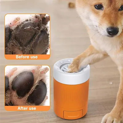 IntiMeg Nettoyeur de pattes rotatif pour animaux de compagnie