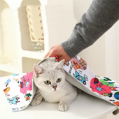 Couverture enveloppante pour chat