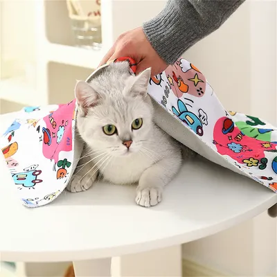 Couverture enveloppante pour chat