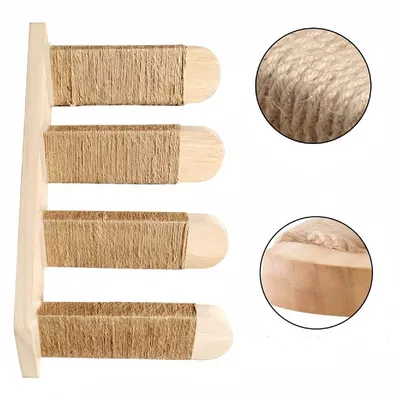 IntiMeg Arbre à chat mural en bois à 4 plateformes