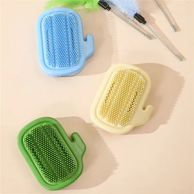 IntiMeg Brosse d'angle pour chat avec bâtonnet à herbe à chat