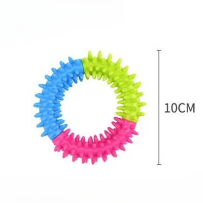 ZenPets Direct Power  Jouet pour chien anneau à pointes tricolore