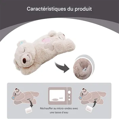 IntiMeg Jouet de Battement de Coeur en Peluche pour Chiots