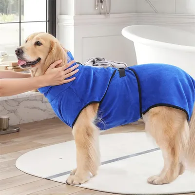 IntiMeg Peignoir en microfibre absorbant pour chiens