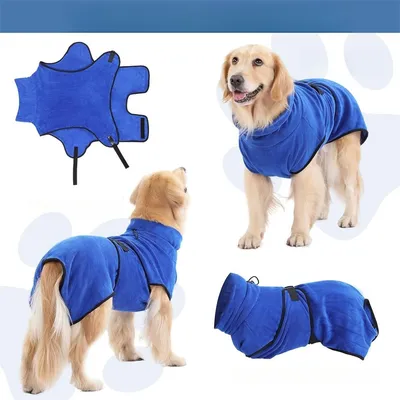 IntiMeg Peignoir en microfibre absorbant pour chiens