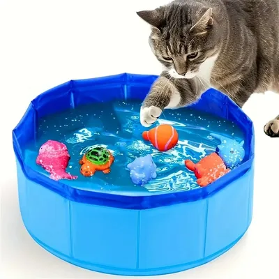 IntiMeg Bassin de jeu pour chats pliable