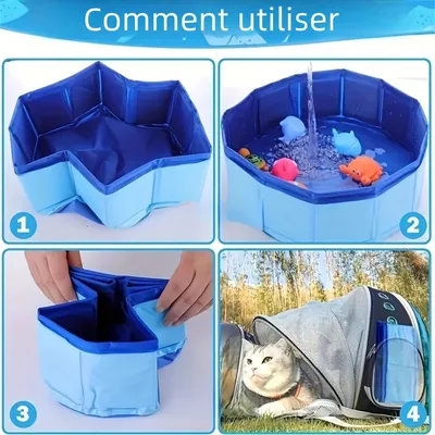 IntiMeg Bassin de jeu pour chats pliable