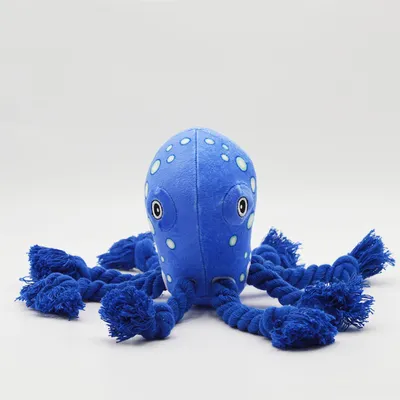 IntiMeg Jouet en peluche pour chien en forme de pieuvre