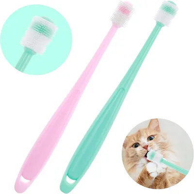 IntiMeg Brosses à dents 360° pour chiens et chats