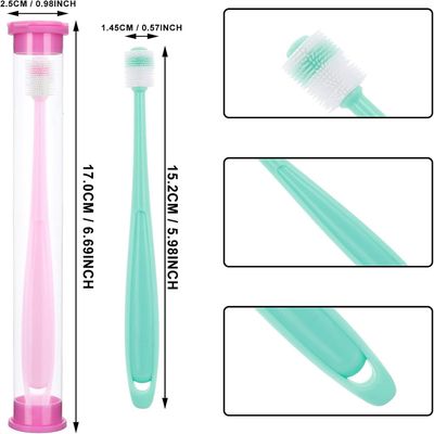 IntiMeg Cepillos de dientes de 360° para perros y gatos