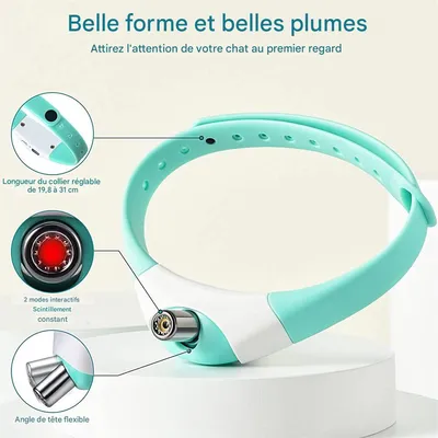 IntiMeg Collier de divertissement laser pour chats