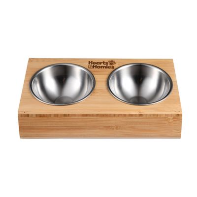 WellHome Bol en acier inoxydable et bambou