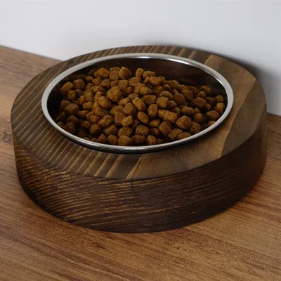 WellHome Bol en acier inoxydable et bois