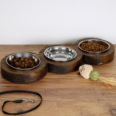 WellHome Bol en acier inoxydable et bois