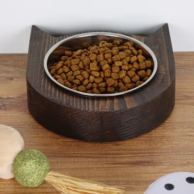 WellHome Bol en acier inoxydable et bois