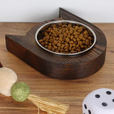 WellHome Bol en acier inoxydable et bois