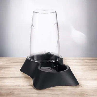 WELLHOME Mangeoire et abreuvoir Gris 18,3x12,5x19cm