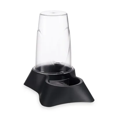 WELLHOME Mangeoire et abreuvoir Gris 18,3x12,5x19cm