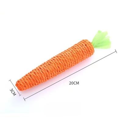 ZenPets Jouet en forme de carotte en corde pour chat