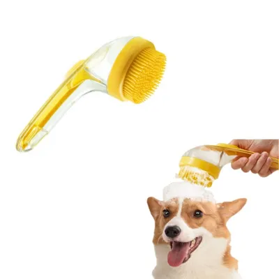 ZenPets Brosse de bain en silicone pour chien et chat