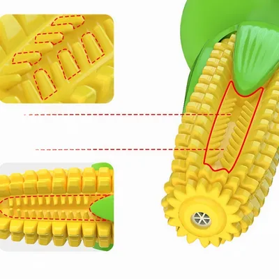 ZenPets Jouet couineur pour chien en forme de maïs