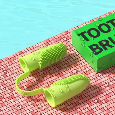 ZenPets Ensemble de brosses à double doigt pour chats et chiens