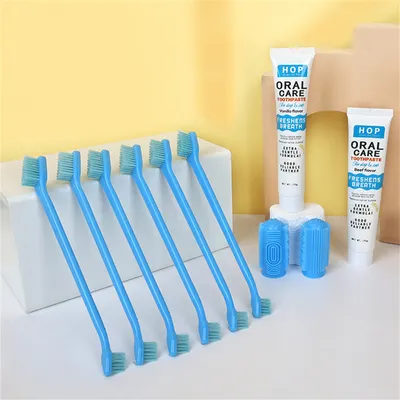 ZenPets Kit de Dentifrice et de Brosse à Dents pour Animaux de Compagnie
