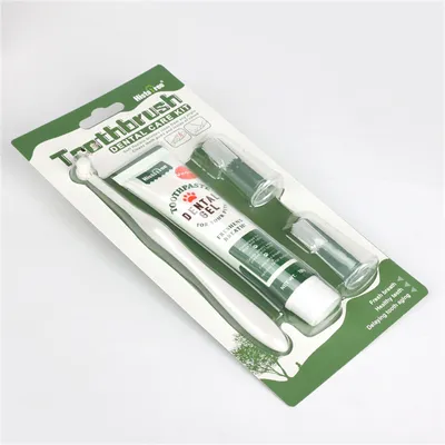 ZenPets Kit de Dentifrice et de Brosse pour Animaux de Compagnie