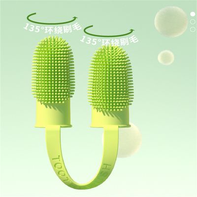 ZenPets Ensemble de brosses à double doigt pour chats et chiens2 pièces