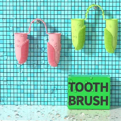 ZenPets Ensemble de brosses à double doigt pour chats et chiens2 pièces