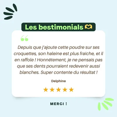 BESTI | Haleine, Dents & Gencives | Poudre Dentaire pour Chiens