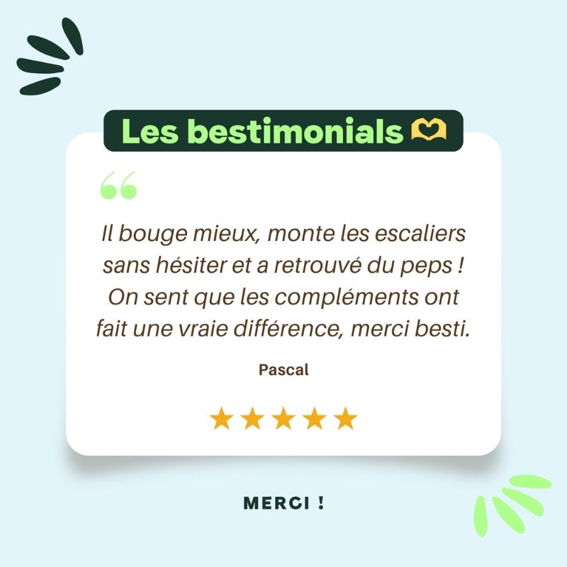 BESTI | Articulations | Compléments Alimentaires Vétérinaires pour Chiens