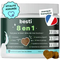 BESTI | 8 en 1 | Compléments Alimentaires Vétérinaires pour Chiens